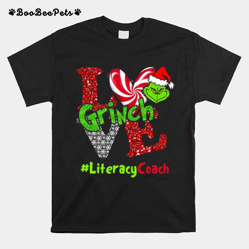 Love Grinch Literacycoach Christmas T-Shirt