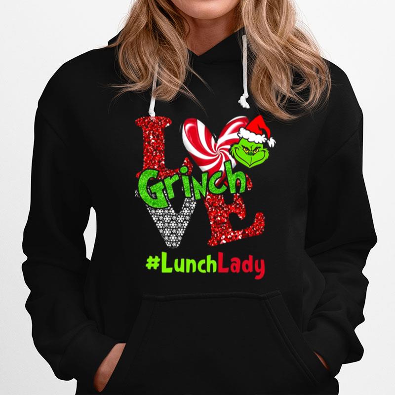 Love Grinch Lunchlady Christmas Hoodie