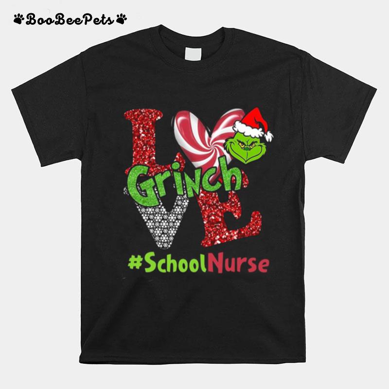 Love Grinch Shoolnurse Christmas T-Shirt