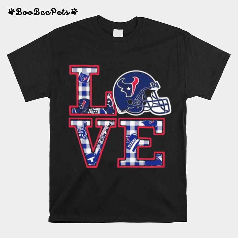 Love Houston Texas Football America T-Shirt