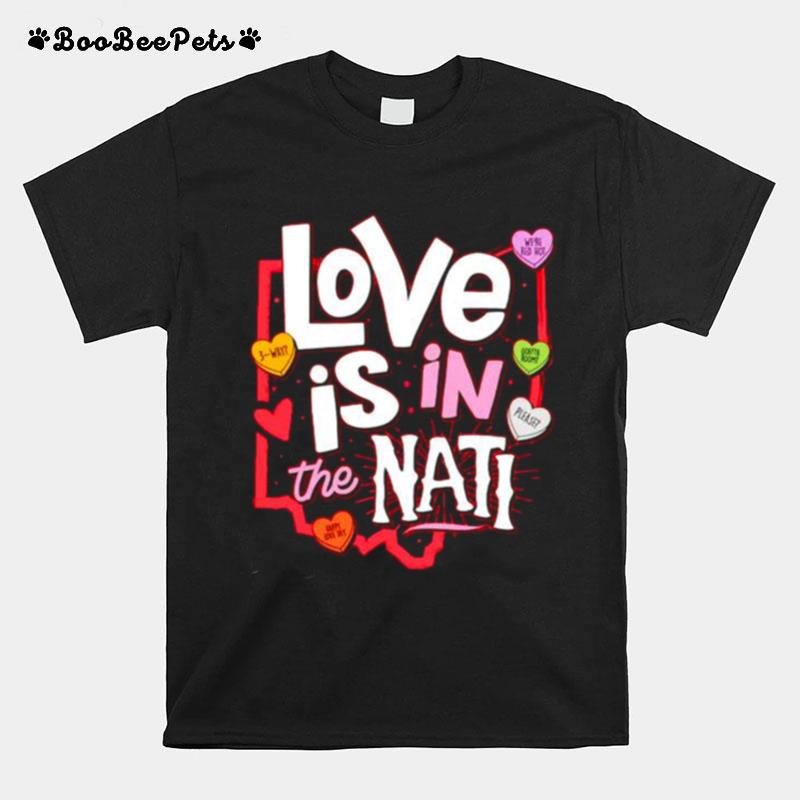 Love Is In The Nati Happy Love Dey Hearts T-Shirt