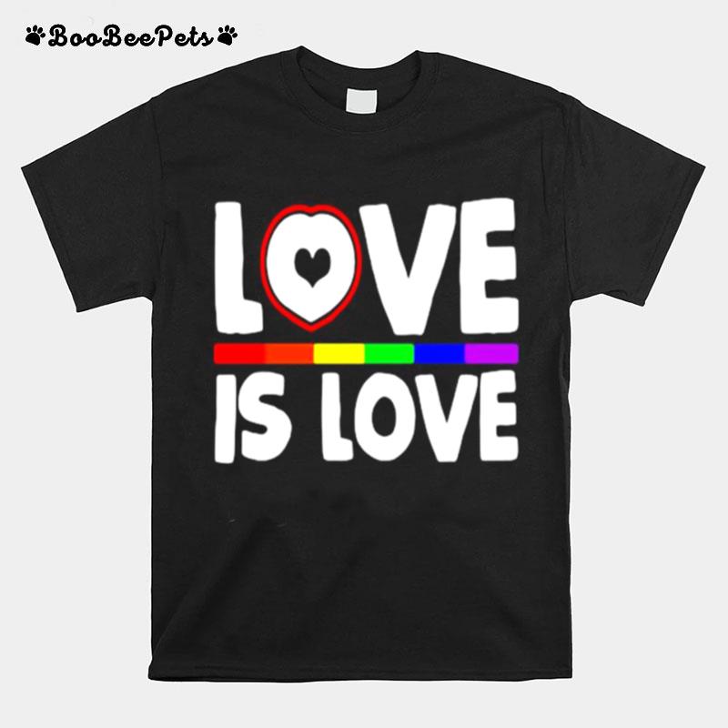 Love Is Love Lgbt Gay Pride Heart T-Shirt