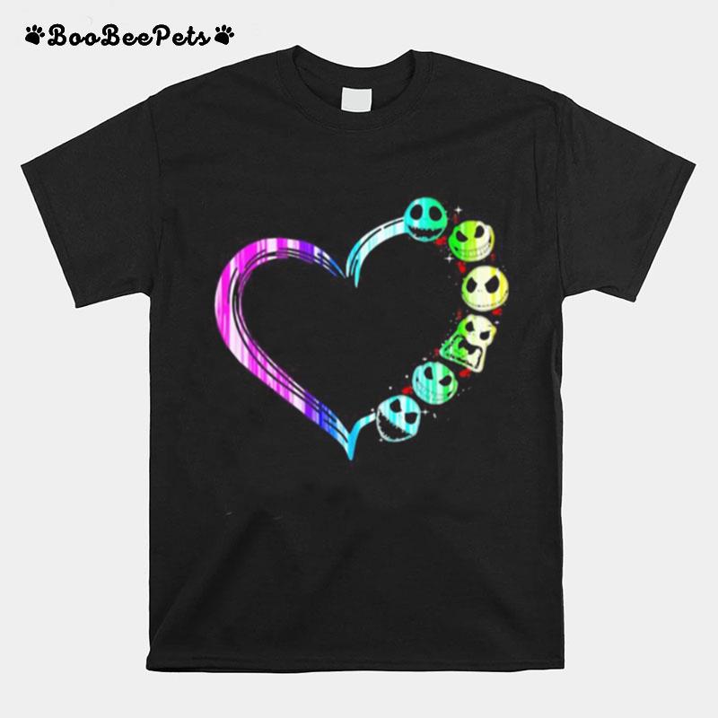 Love Jack Skellington Hearts T-Shirt