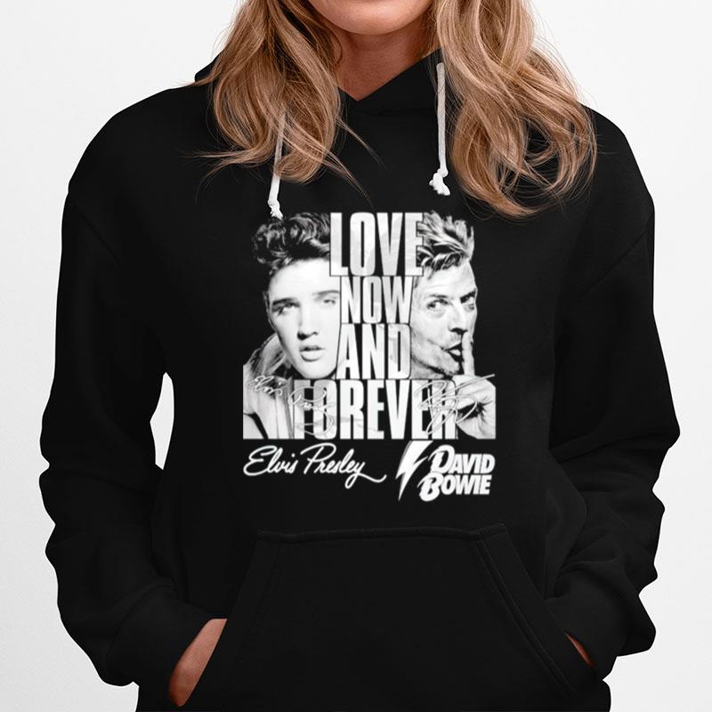 Love Now And Forever Elvis Presley And David Bowie Hoodie