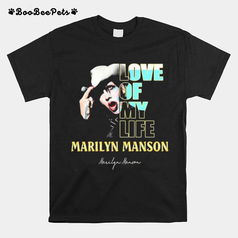 Love Of My Life Marilyn Manson Signature T-Shirt