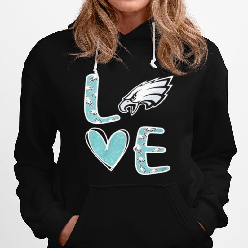 Love Philadelphia Eagles Football Logo Hoodie