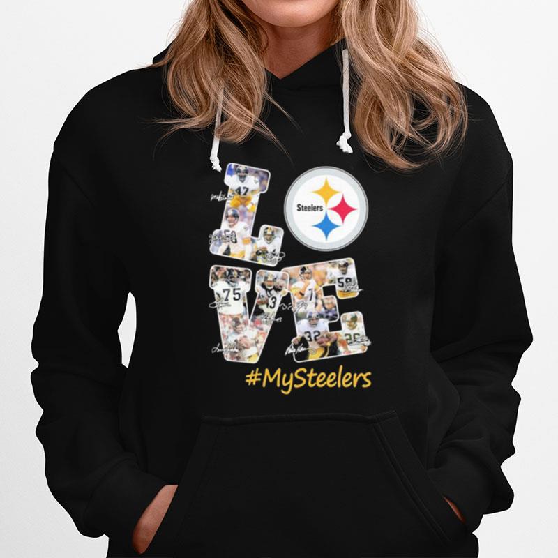 Love Pittsburgh Steelers Mysteelers Signatures Hoodie