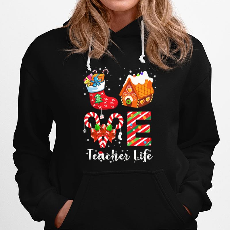 Love Socks House Counselor Life Merry Christmas Hoodie