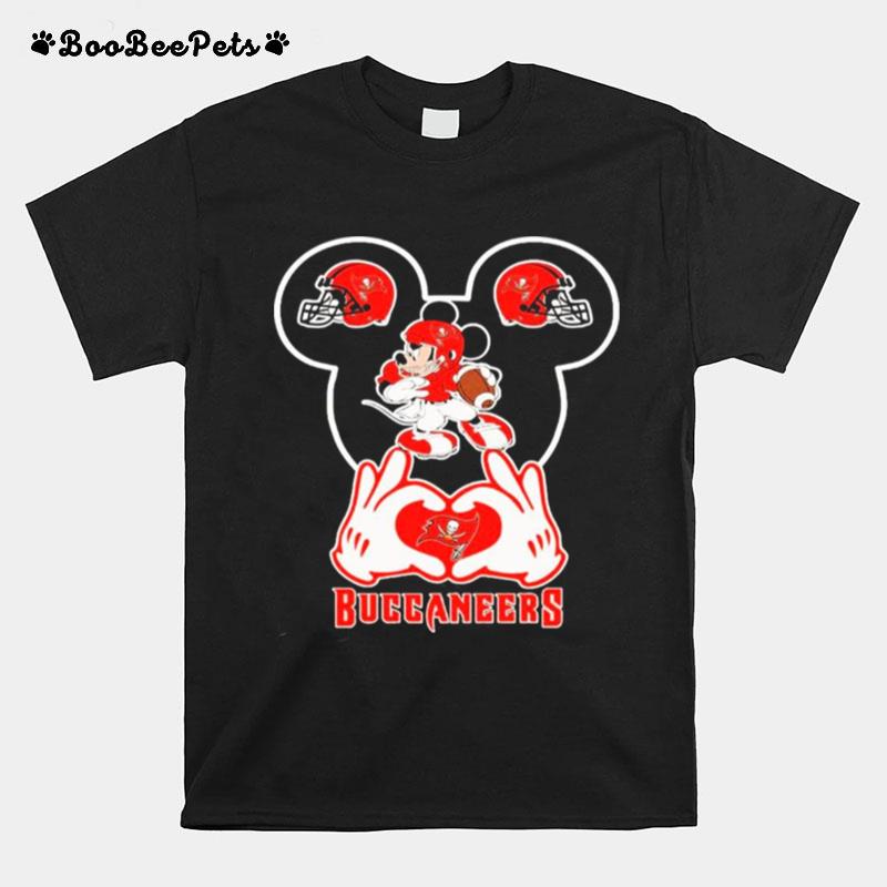 Love Tampa Bay Buccaneers Mickey Mouse T-Shirt