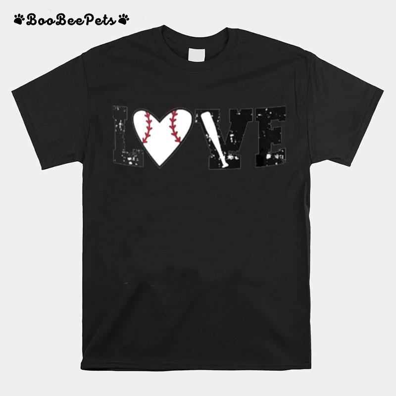 Love Text Baseball 2022 T-Shirt