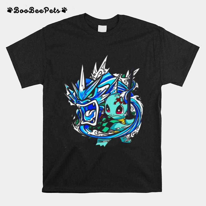 Lovely Dragon Water Breathing Squirtle Demon Slayer T-Shirt