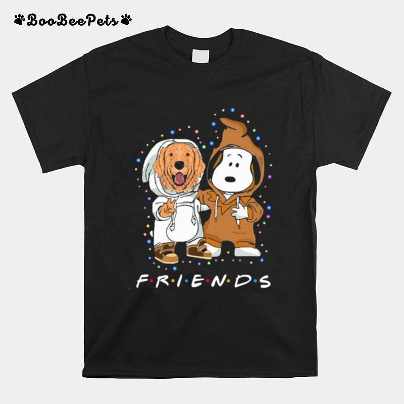 Lovely Golden Retriever And Snoopy Friends Light T-Shirt
