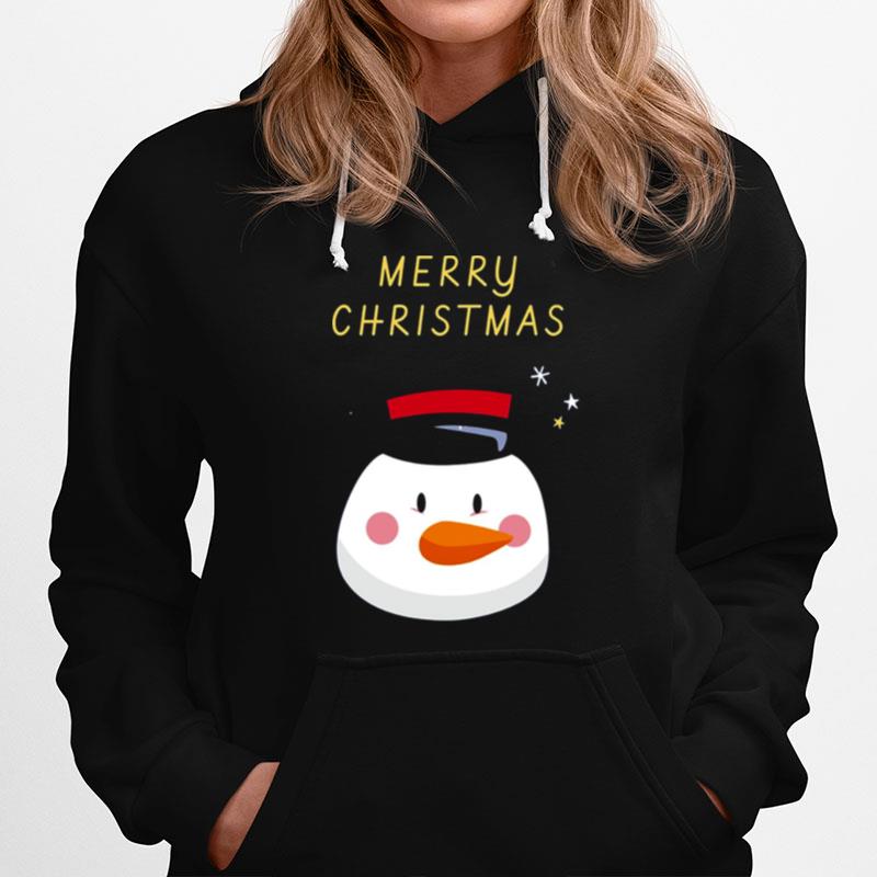 Lovely Snowman Wish You A Merry Christmas Hoodie