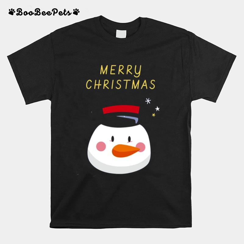 Lovely Snowman Wish You A Merry Christmas T-Shirt