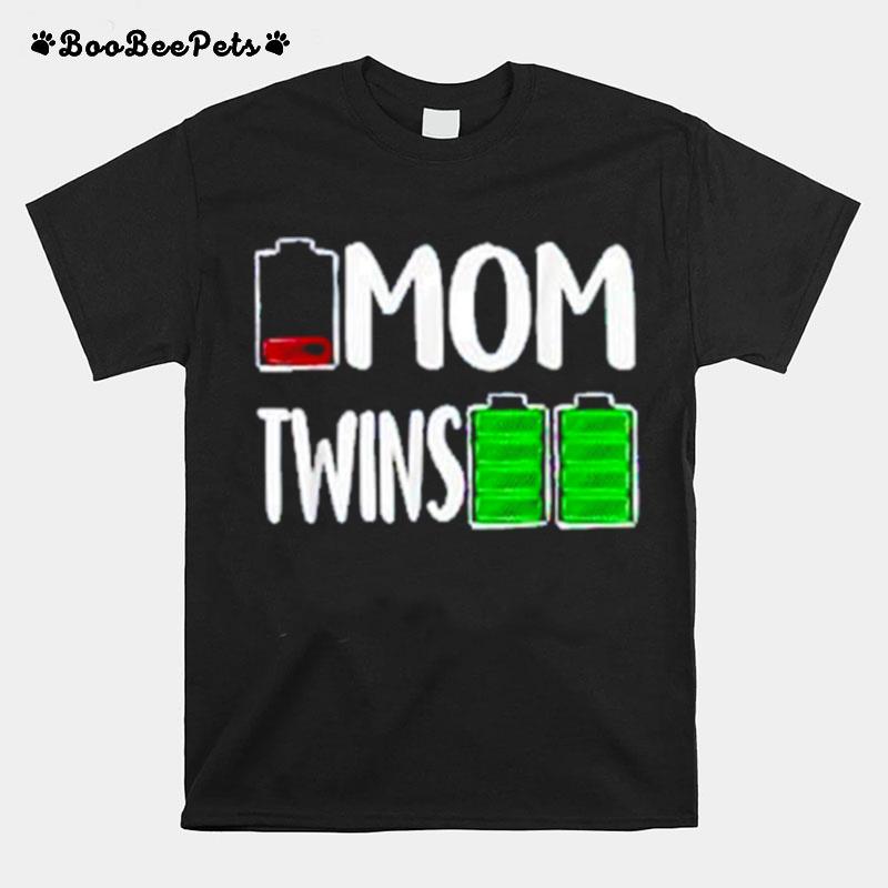 Low Battery Mom Twins T-Shirt