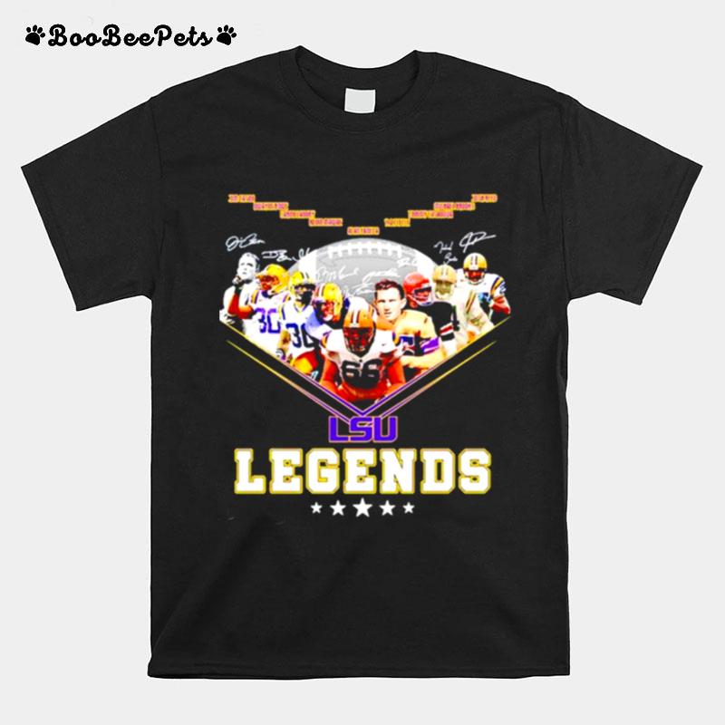 Lsu Tigers Football Legends Signatures T-Shirt