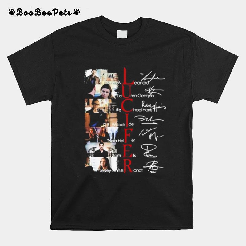 Lucifer Movie Characters Signatures T-Shirt