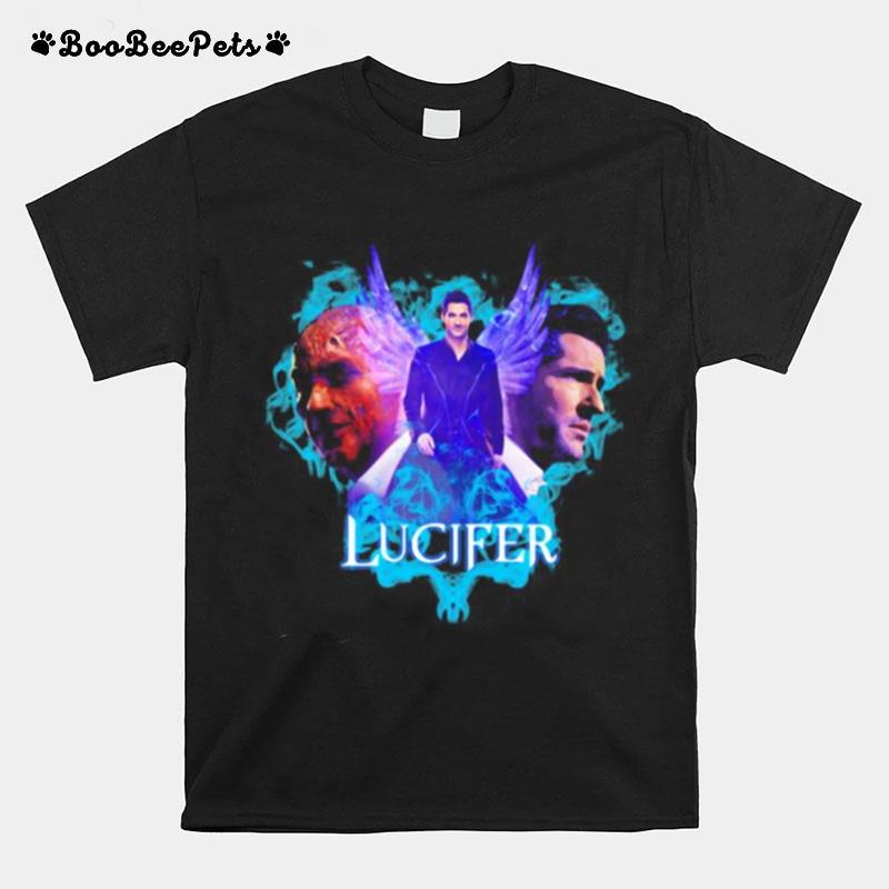 Lucifer Tom Ellis Wings Actors Movie T-Shirt