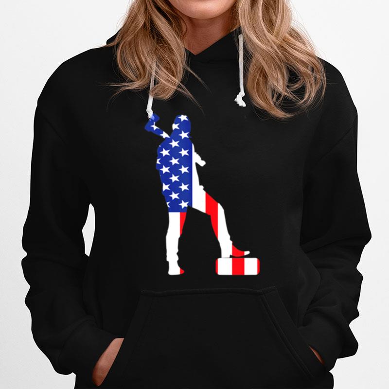 Lumberjack Usa Flag American Hoodie