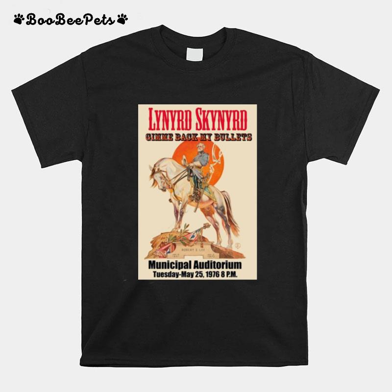 Lynyrd Skynyrd Gimme Back My Bullets Municipal Auditorium T-Shirt