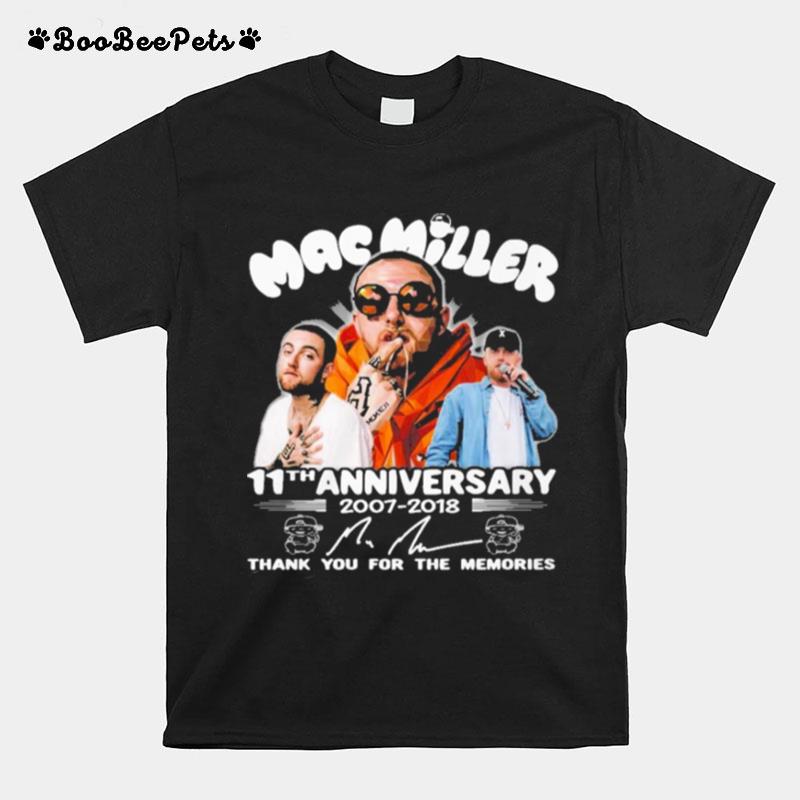Mac Miller 11Th Anniversary 1007 1018 Thank You For The Memories T-Shirt