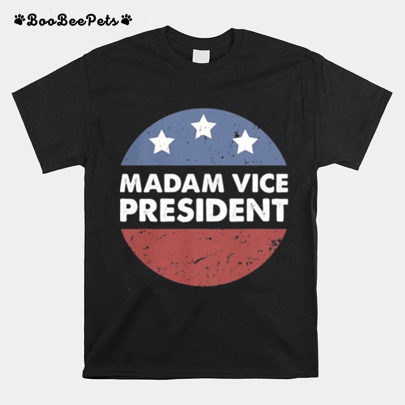 Madam Vice President Election Stars Circle Vintage T-Shirt