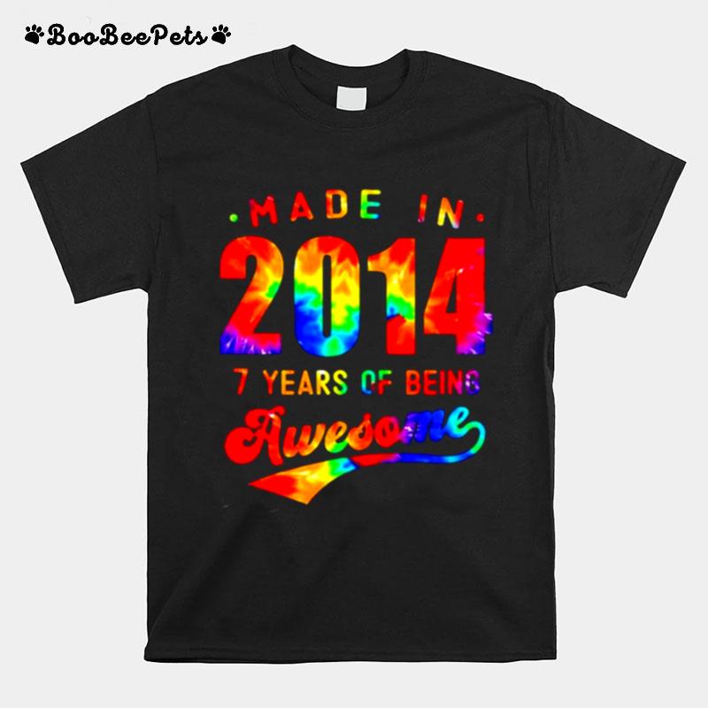 Made In 2014 7 Years Of Being Awesome T-Shirt