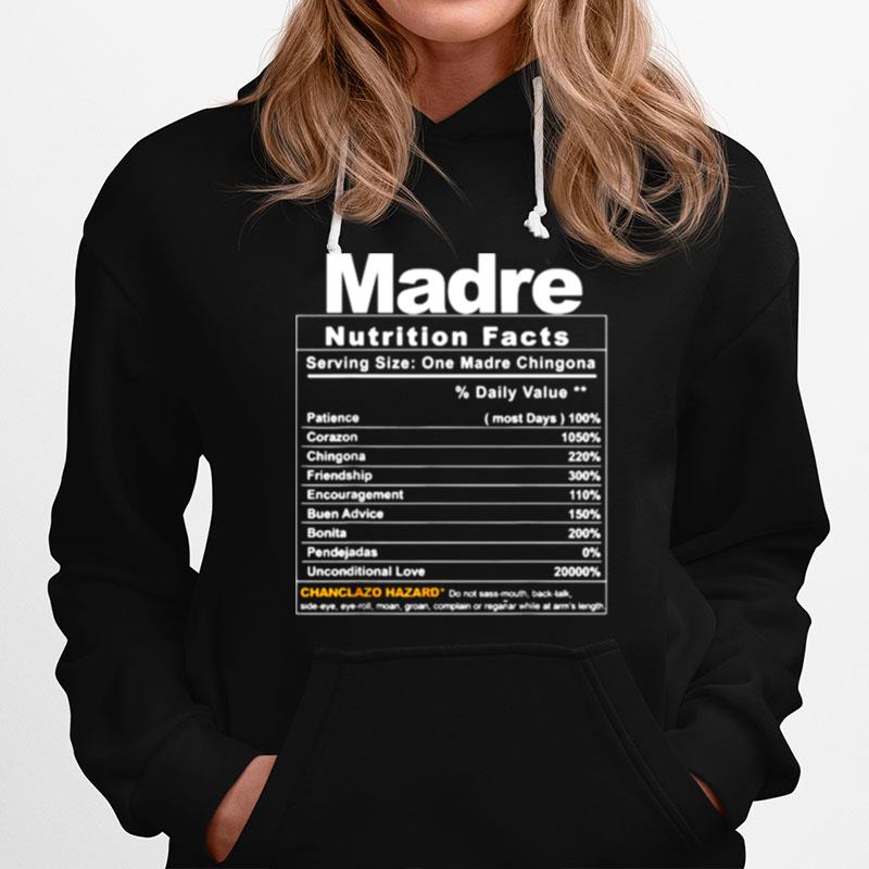 Madre Nutrition Facts Hoodie