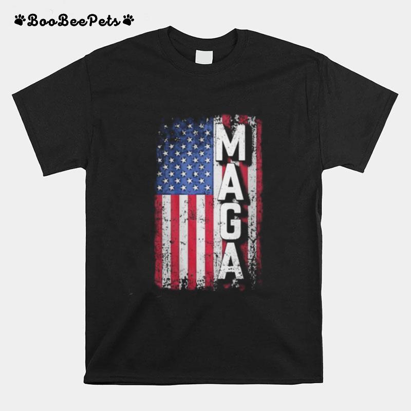 Maga American Flag Independence Day T-Shirt