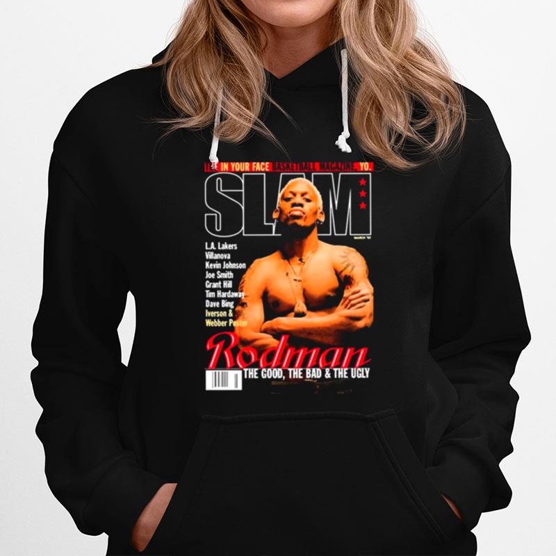 Magazine Cover Style Dennis Rodman Hoodie