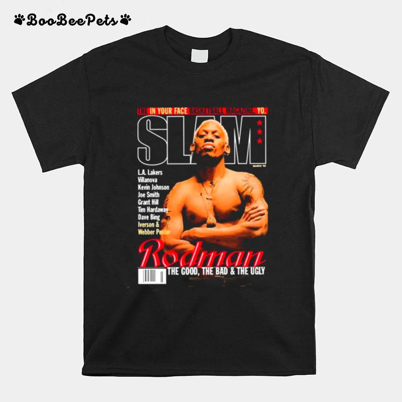 Magazine Cover Style Dennis Rodman T-Shirt