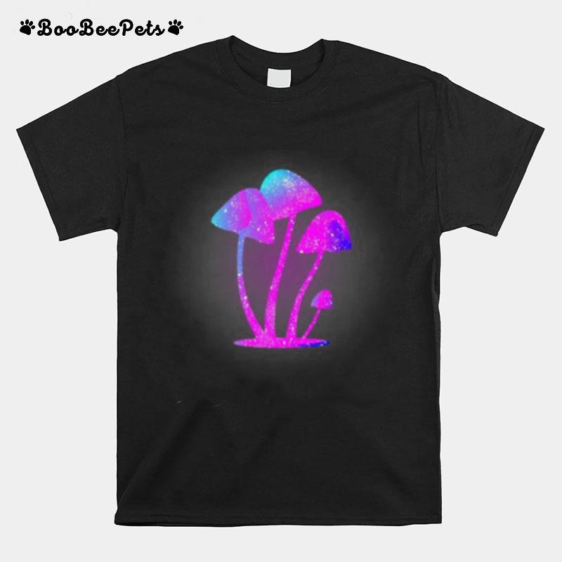 Magic Galaxy Mushroom Shroom Fungi Mycologist Party Rave T-Shirt