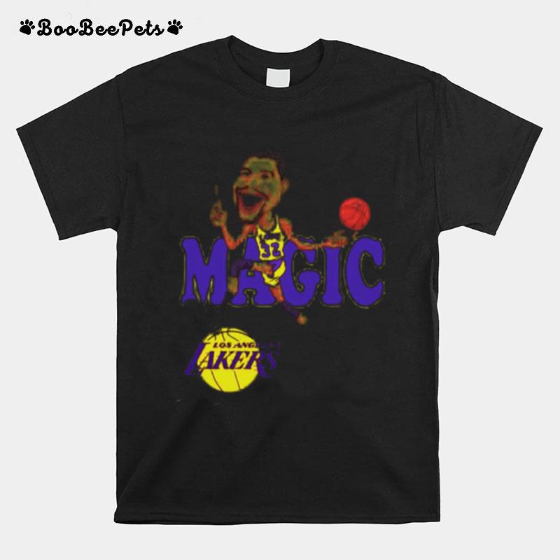 Magic Johnson Los Angeles Lakers Basketball Caricature T-Shirt