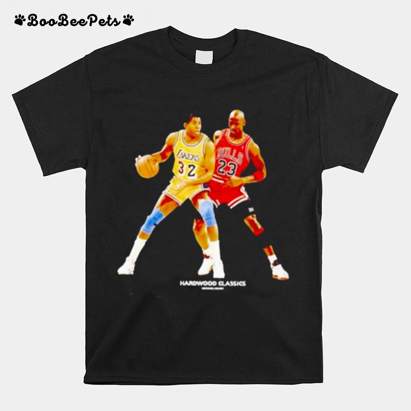 Magic Johnson Vs Michael Jordan Hardwood Classics T-Shirt