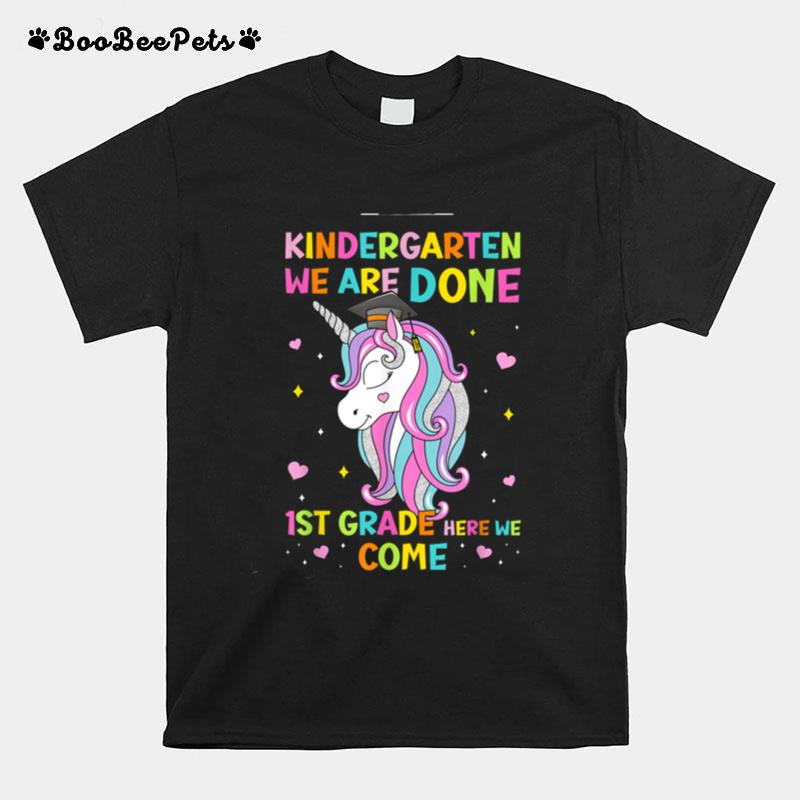 Magical Unicorn Kindergarten Graduation 1St Grade Reading T B09Zhshz1H T-Shirt