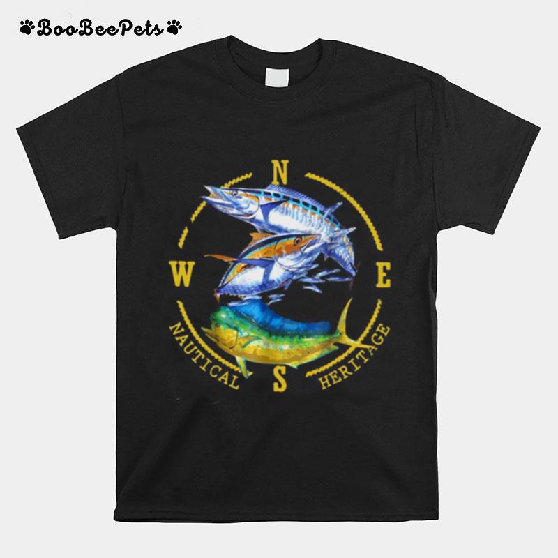 Mahi Mahi Tuna Kingfish Nautical Fishing T-Shirt