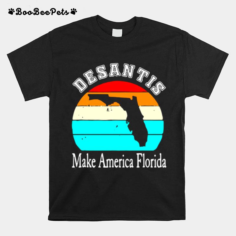 Make America Florida Desantis 2024 Vintage Retro T-Shirt