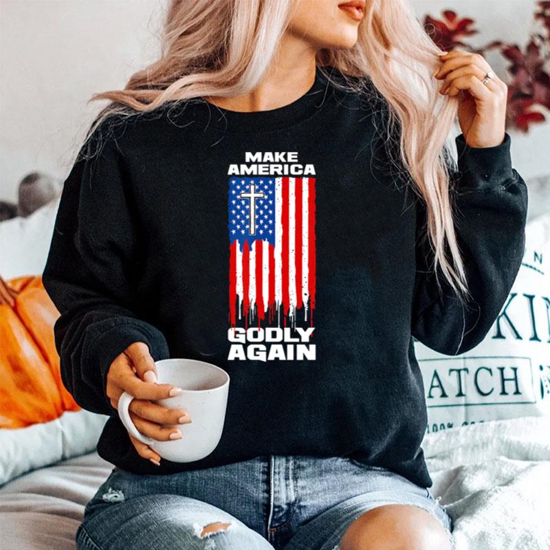 Make America Godly Again I Usa Jesus Pro Trump Sweater