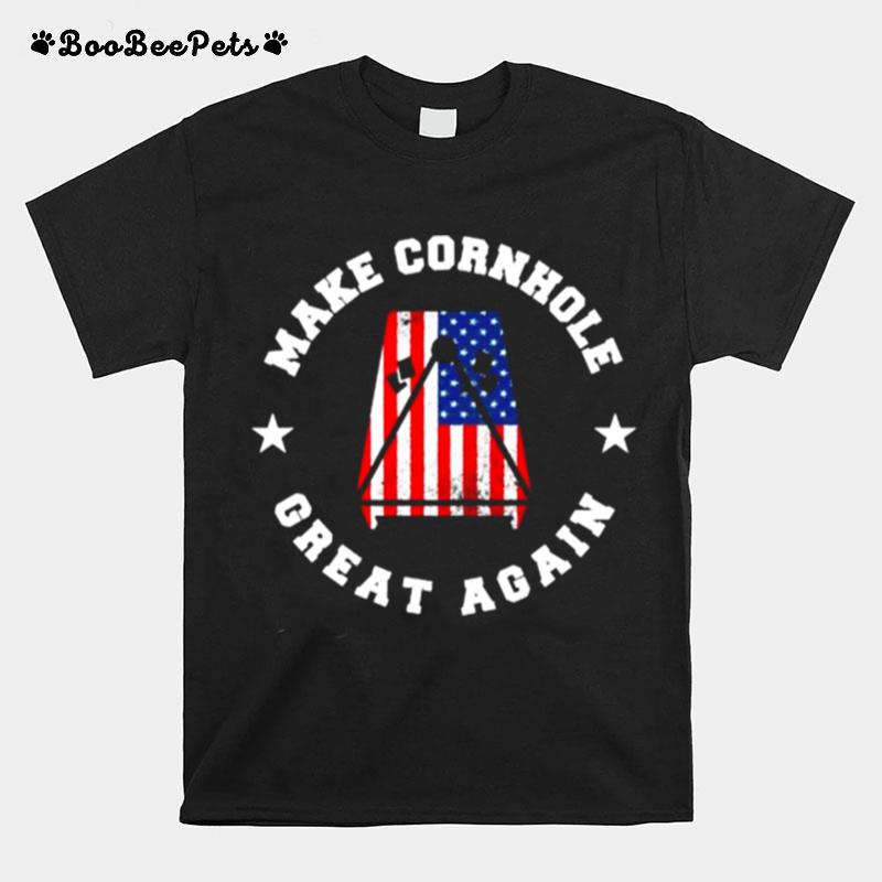 Make Cornhole Great Again Funny Usa Gift Bags Toss T-Shirt