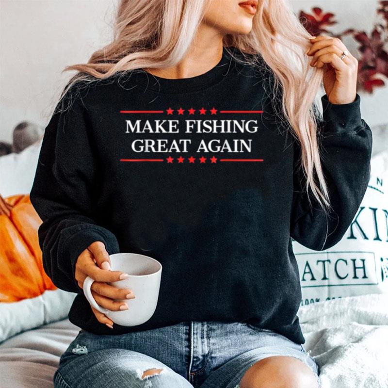 Make Fishing Great Again Stars Sweater