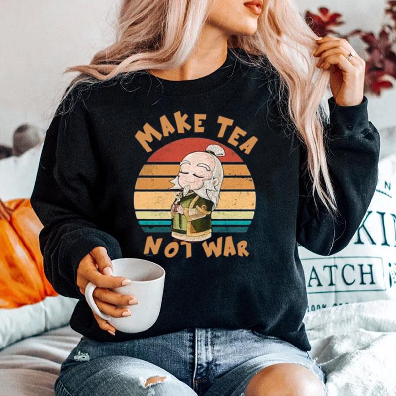 Make Tea Not War Vintage Sweater