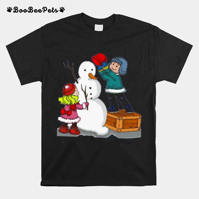 Making Snowman Christmas T-Shirt