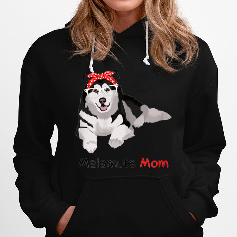 Malamute Mom Bandana Alaskan Malamute Dog Hoodie