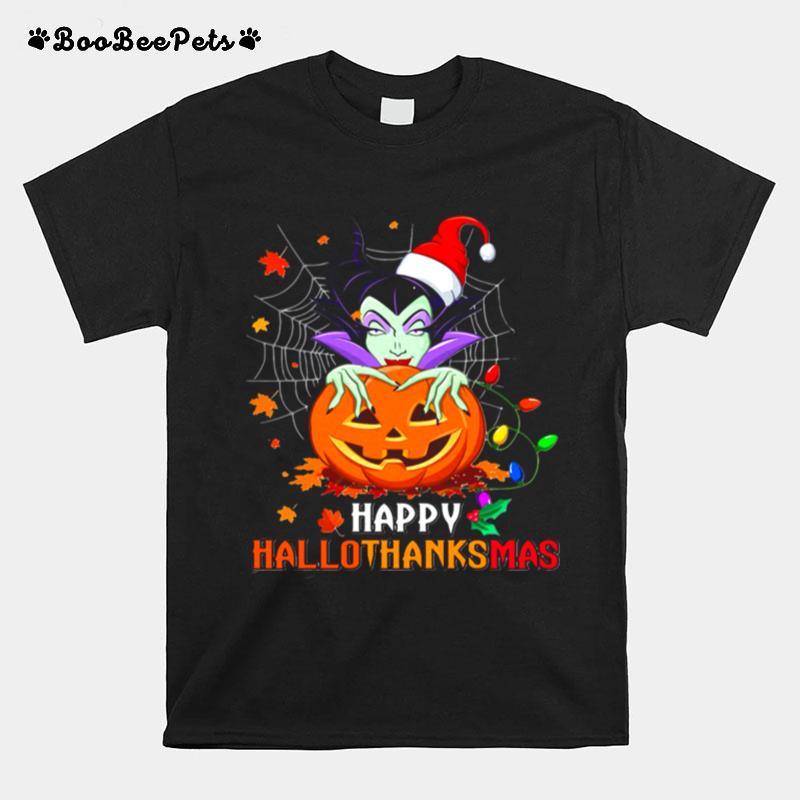 Maleficent Disney Happy Hallothanksmas T-Shirt