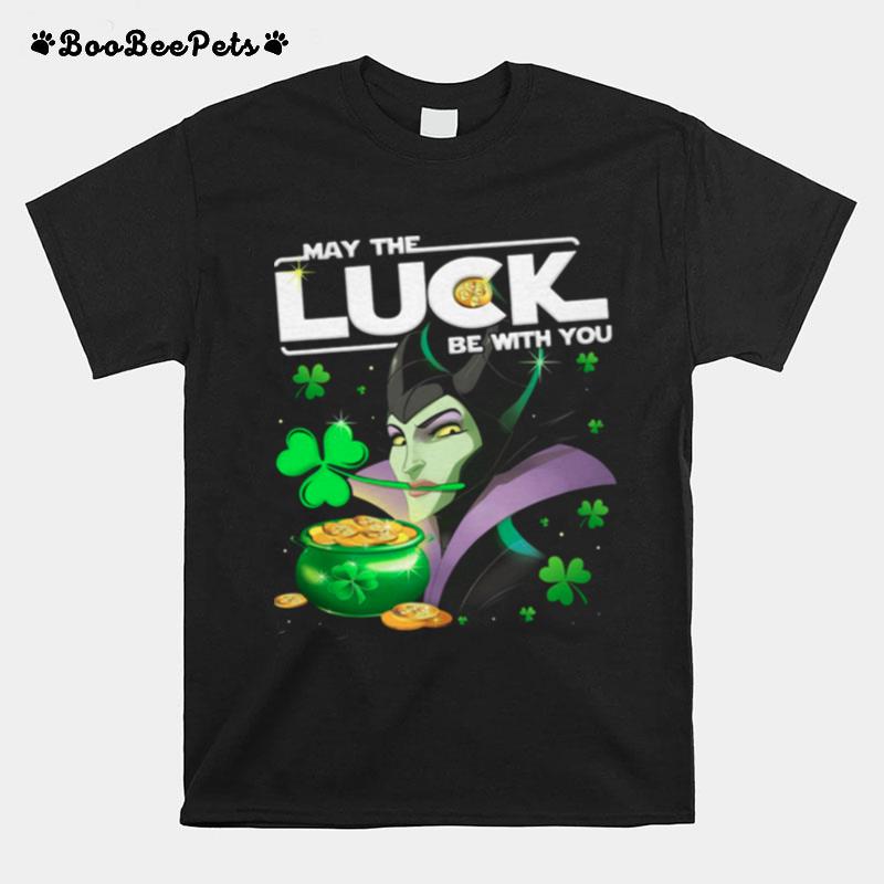 Maleficent May The Luck Be With You St Patricks Day T-Shirt