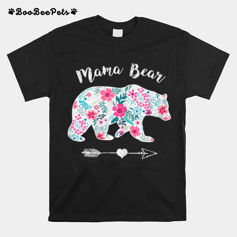 Mama 02 Bear Matching Family Bear Mothers Day T-Shirt
