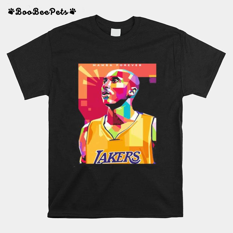 Mamba Forever Kobe Bryant Los Angeles Lakers Basketball Art T-Shirt