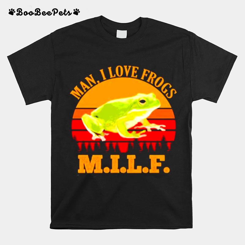 Man I Love Frogs Vintage T-Shirt