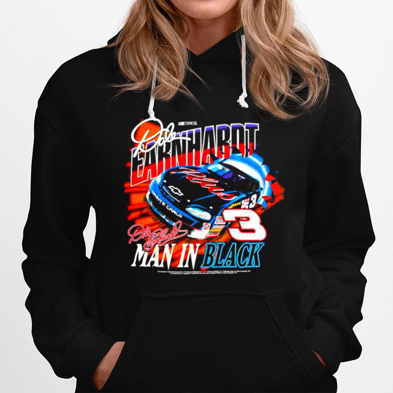 Man In Black Vintage Dale Earnhardt Hoodie