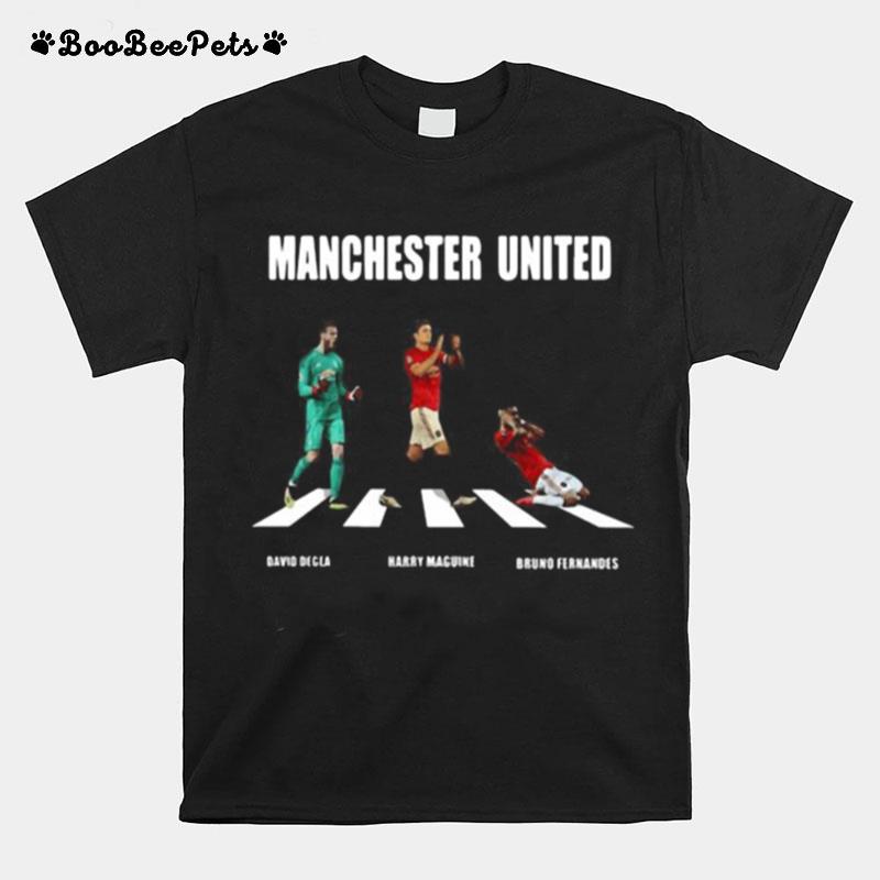 Manchester United Players Crossing The Line T-Shirt